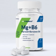 Mg + B6 (Магний + Витамин В6), 90 капсул