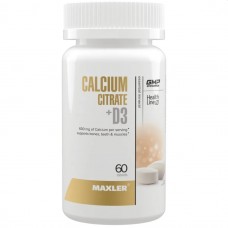 Calcium Citrate + D3, 60 tabs