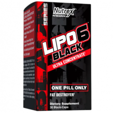 Lipo-6 Black Ultra Concentrate, 30 Black-Caps