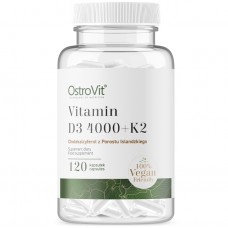 Vitamin D3 4000 + K2, 120 caps