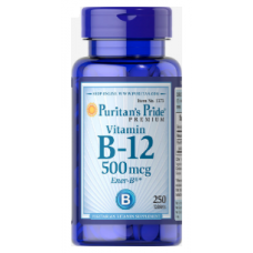 Vitamin B-12 500mcg, 250 tabs